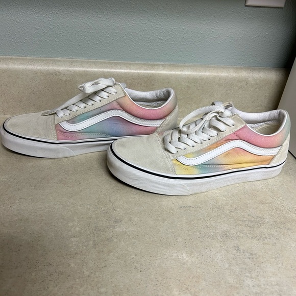 Ombré lace up Vans women’s size 7 Sneakers - Picture 2 of 6